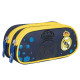 Real Madrid 22 CM Hochwertiges Federmäppchen - 2 Cpt