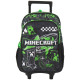 Minecraft Creeper 42 CM 2 Cpt Mochila con ruedas