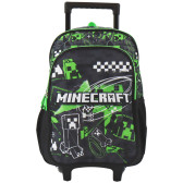 Minecraft Creeper 42 CM 2 Cpt Mochila con ruedas