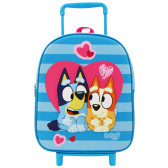 Bluey 3D 3D Rucksack mit Rollen 32 CM Kindergarten