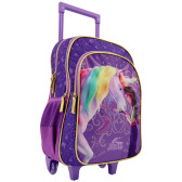 Sac à dos à roulettes Licorne Unicorn Academy 42 CM 2 Cpt