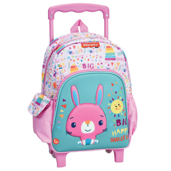 Sac à dos à roulettes Lapin Fisher 30 CM Maternelle