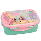 Caja de merienda Barbie Sirena Arcoíris 17 CM