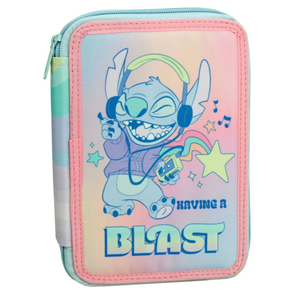 Astuccio completo Stitch Blast 20 CM - 2 scomparti