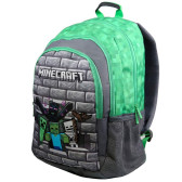 Sac à dos Minecraft Gris 44 CM 2 Cpt