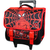 Cartable à roulettes Spiderman Noir 38 CM Haut de Gamme