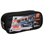 Rechteckiges Mäppchen Fast And Furious Schwarz 23 CM - 2 Fächer