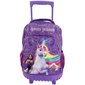 Sac à dos à roulettes Licorne Unicorn Academy 43 CM 2 Cpt