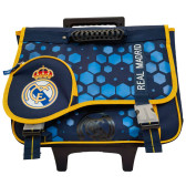 Mochila con ruedas Real Madrid Azul 41 CM - 2 Comp.