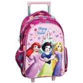Rugzak met wielen Prinses Disney Kasteel 46 CM Trolley van Hoge Kwaliteit - Schooltas