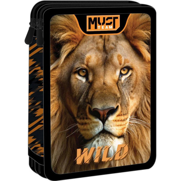 Estuche completo Must Lion Wild 21 CM - 2 compartimentos