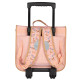 Stalla BIANCA Rose Pompom tas op wielen - 38 CM