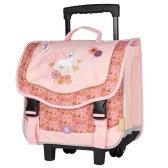 Cartable à roulettes Bella Sara Wings 38 CM Haut de gamme Cheval Blanc