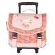 Cartable à roulettes Bella Sara Wings 38 CM Haut de gamme Cheval Blanc