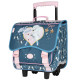 Cartable à roulettes Bella Sara Wings 38 CM Haut de gamme Cheval Blanc
