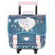 Cartable à roulettes Bella Sara Wings 38 CM Haut de gamme Cheval Blanc