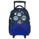 Mochila con ruedas KIP Boy POP Azul 2 Cpt 45 CM