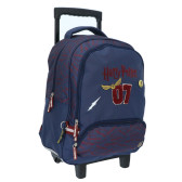 Harry Potter Blue Hogwarts Wheeled Backpack 45 CM - 2 Cpt