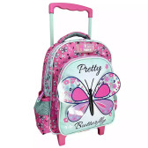 Sac à dos à roulettes Must Papillons Pretty 31 CM Trolley - Maternelle