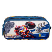 Astuccio rettangolare Moto Pole Position Must 21 CM - 2 Scomparti