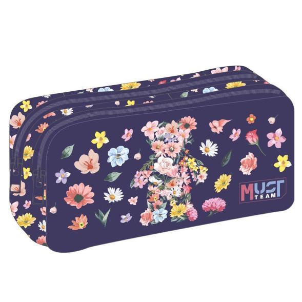 Estuche rectangular Floral Must 21 CM - 2 Cpt