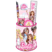 Set scolaire pot à crayons Barbie - Papeterie