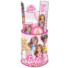 Set scolaire pot &agrave; crayons Barbie - Papeterie