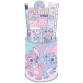 Set scolaire pot à crayons Stitch - Papeterie