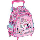 Sac à dos à roulettes Must Papillons Life is Sweet 31 CM Trolley - Maternelle