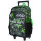 Sac à dos à roulettes Minecraft Creeper 42 CM 2 Cpt
