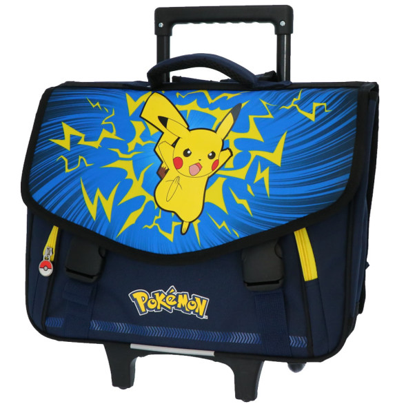 Pokemon Pikachu Cartera Azul con Ruedas 41 CM - 2 cpt