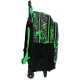 Sac à dos à roulettes Minecraft Creeper 42 CM 2 Cpt