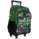 Sac à dos à roulettes Minecraft Creeper 42 CM 2 Cpt