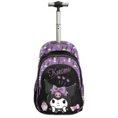 Kuromi Sketch Rolling Backpack 44 CM - 2 compartments