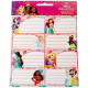 Schuletiketten Princesses Disney