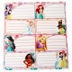 Schuletiketten Princesses Disney