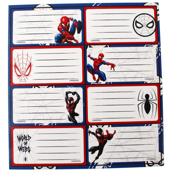 Schoollabels Spiderman Marvel