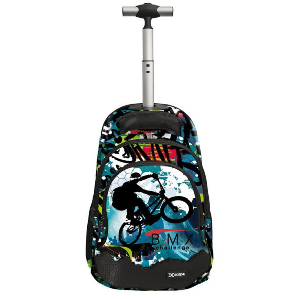 BMX Challenge 44 CM Wheeled Backpack - 2 compartments