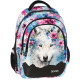 Wolf Floral Backpack 42 CM - 2 Compartments