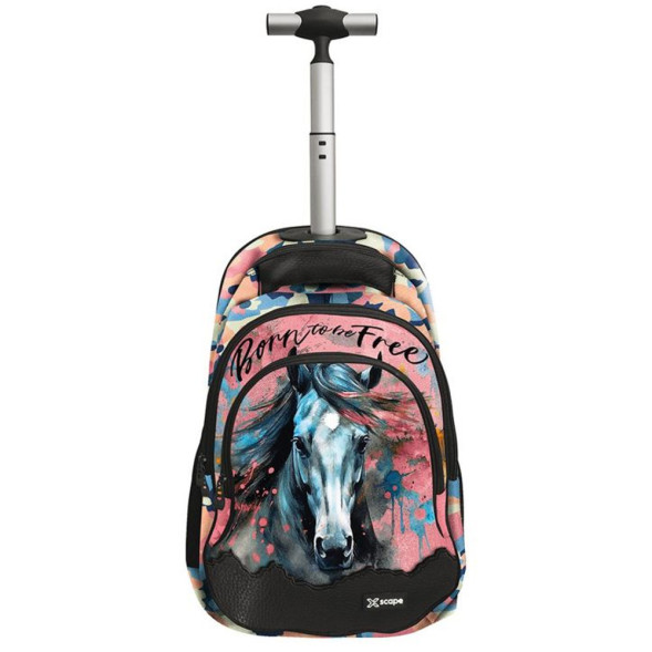 Mochila con ruedas Cheval "Born To be Free" 44 CM - 2 compartimentos