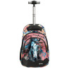 Sac &agrave; dos &agrave; roulettes Cheval "Born To be Free" 44 CM - 2 cpt