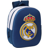 Real Madrid Backpack Blue 3D 33 CM Kindergarten