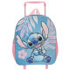 Mochila con ruedas Stitch Hawai Azul 3D 36 CM Preescolar
