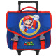 Super Mario Bros Cartella con ruote blu 41 cm - 2 cpt