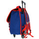 Super Mario Bros Cartella con ruote blu 41 cm - 2 cpt