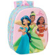Rosa 3D Disney Prinzessinnen Rucksack 33 CM Kindergarten
