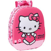 Zaino Hello Kitty Rosa 3D 33 CM Scuola Materna
