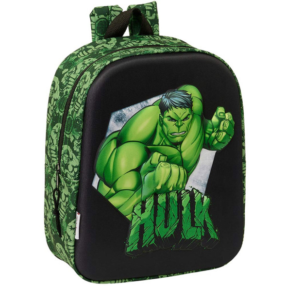 Hulk rugzak Avengers 3D 27 CM Kleuterschool
