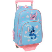 Sac à dos à roulettes maternelle Stitch "Happy" 34 CM Trolley haut de gamme