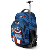 Sac à dos à roulettes Captain America Marvel 47 CM Trolley Haut de Gamme